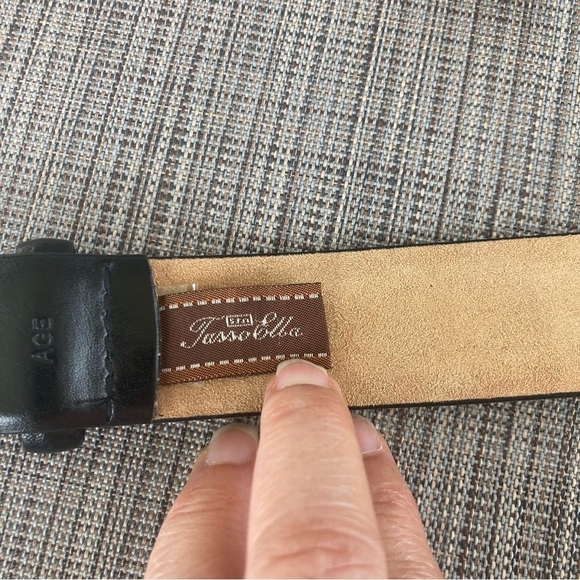 Jasso Ella Genuine Italian Leather Belt Size 44 - Picture 4 of 5